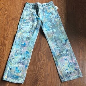 We The Free Painted Floral Canvas Women’s Jeans